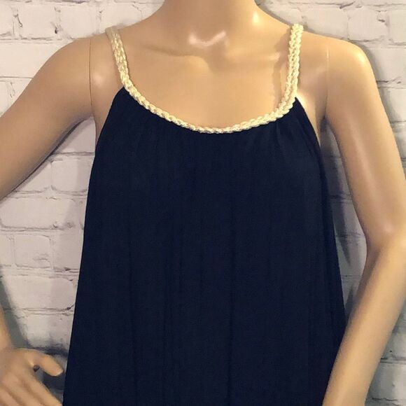 Sand & Spirit Dress Gold Braid Asymmetrica… - Picture 2 of 10